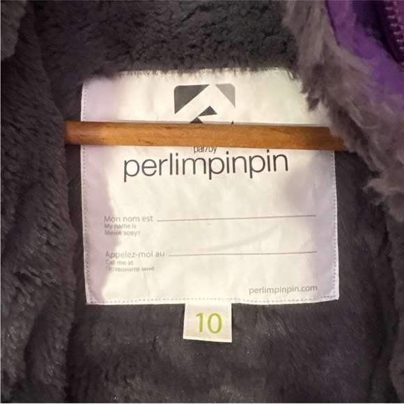 Kids' Long Purple Puffer Coat with Faux Fur Trim by Carter's - Picture 2 of 9